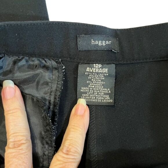 Haggar Women's Dressy Trousers Black Size 12P (Petite) - Picture 7 of 8